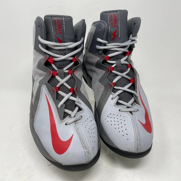 Nike Air Max Stutter Step 2 Mid Top Sneaker Mens 10 Gray Red 1374:S1368 - Picture 3 of 9